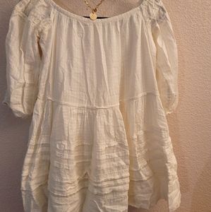 Free people cream dress in XS